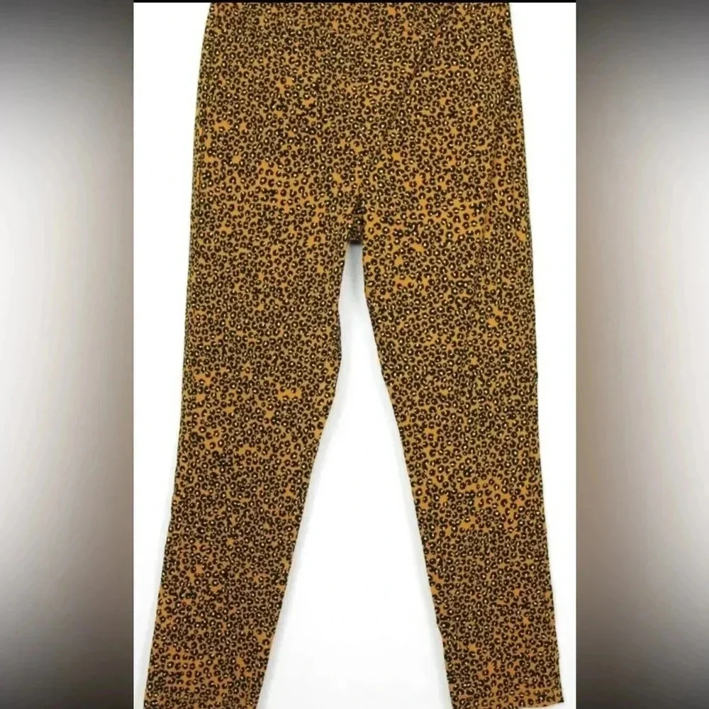 Womens Leopard Print High-rise Cropped Pants -‎ Who What Wear  16 - Picture 4 of 6